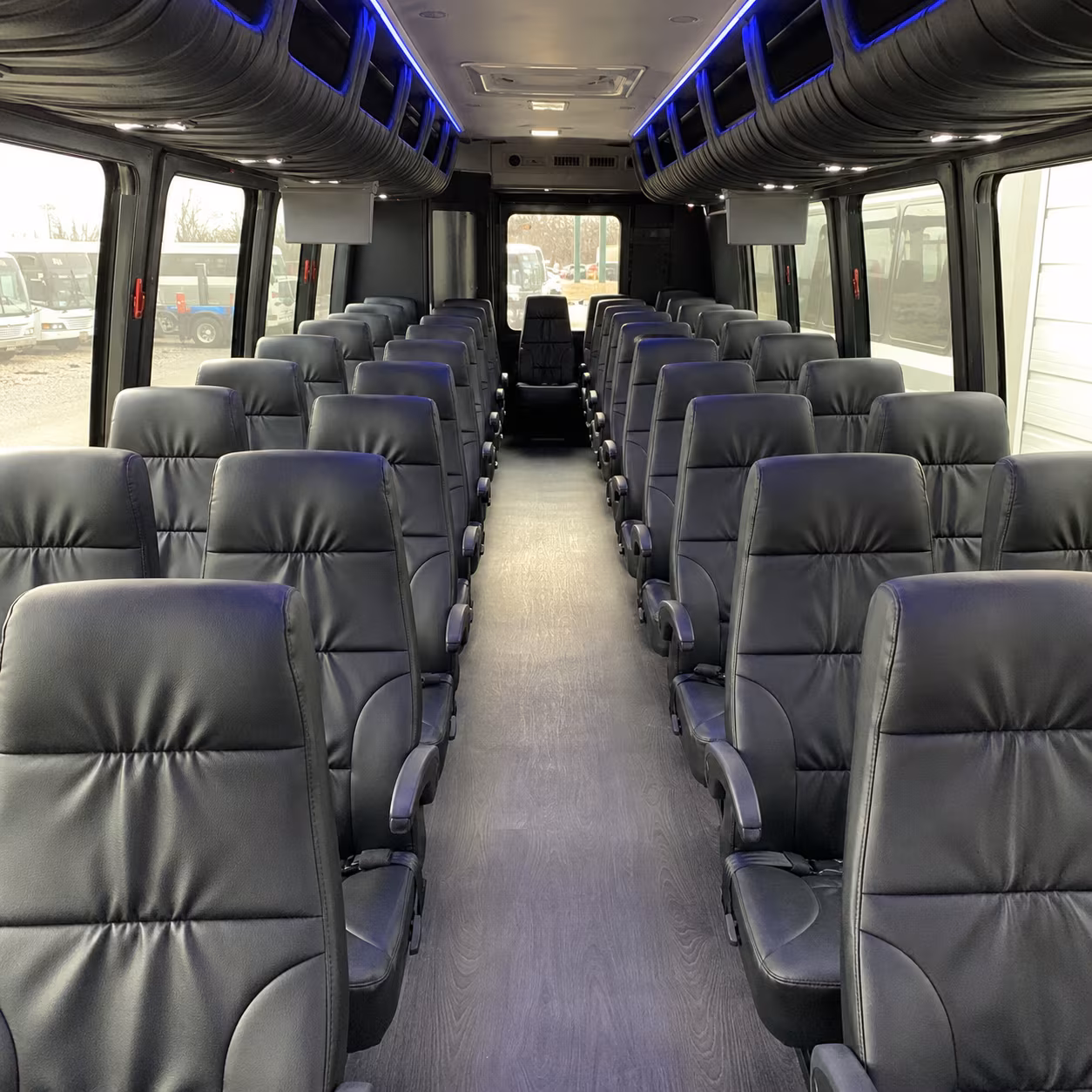palmdale 25 passenger minibus interior