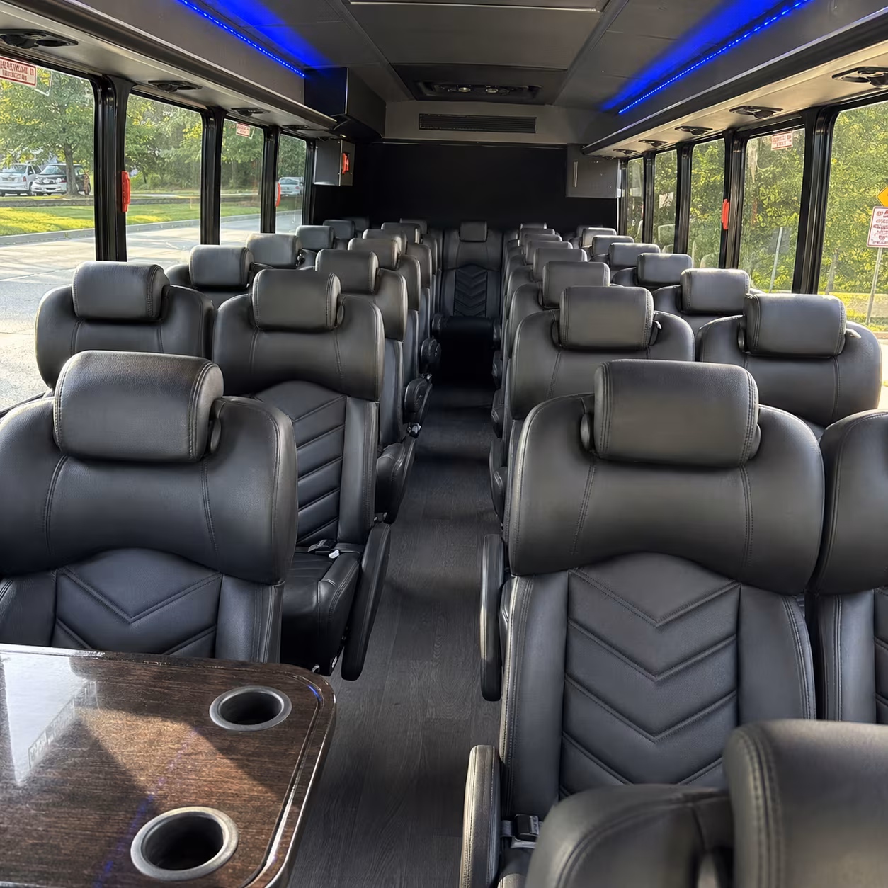palmdale 28 passenger minibus inside