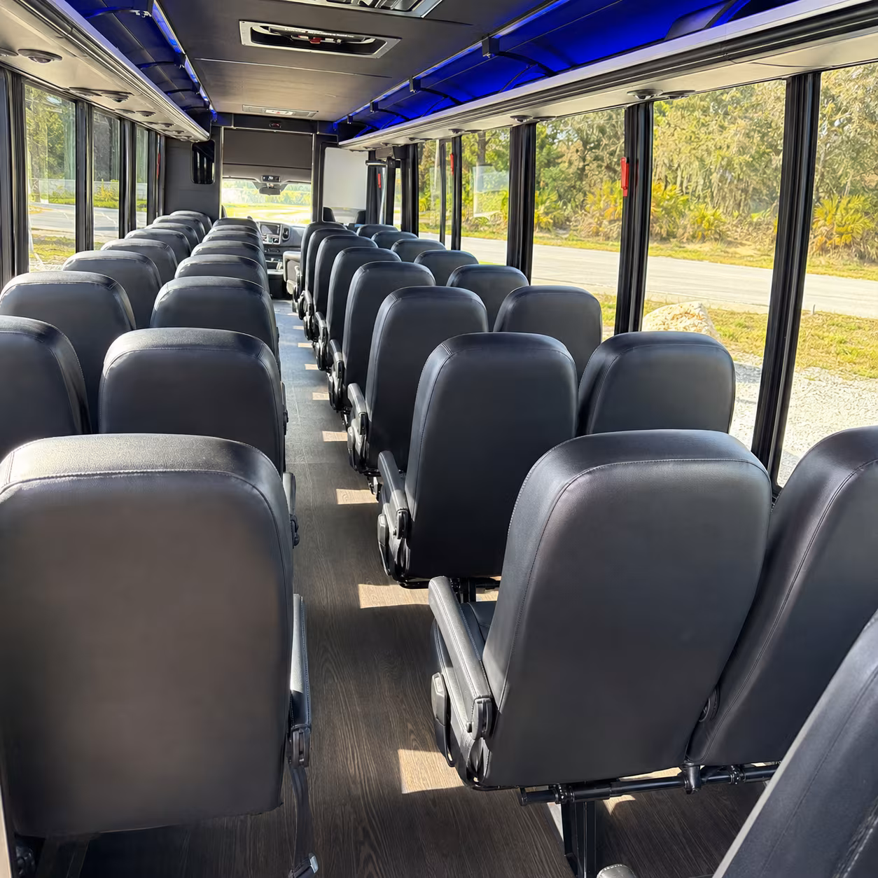 palmdale 30 passenger minibus interior