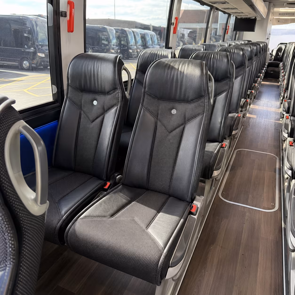 palmdale 40 passenger charter bus interior