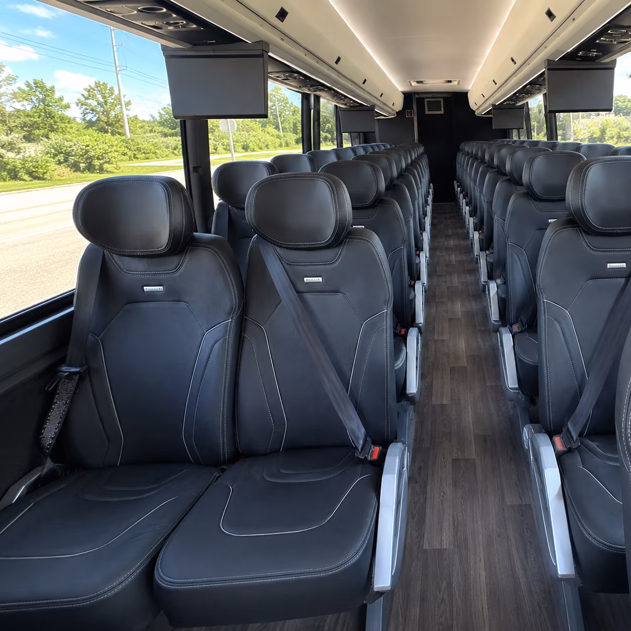 palmdale 47 passenger charter bus inside