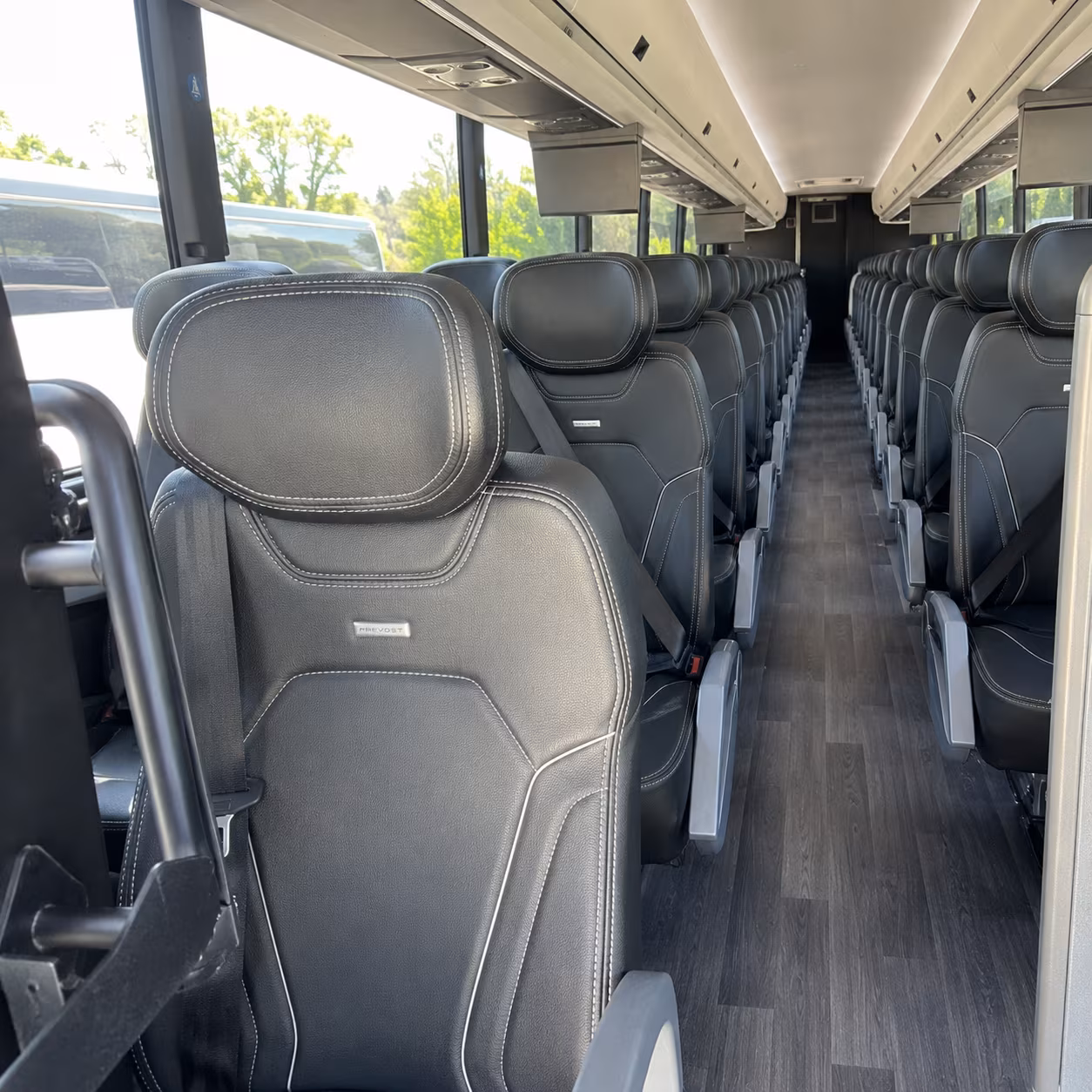 palmdale 47 passenger charter bus interior