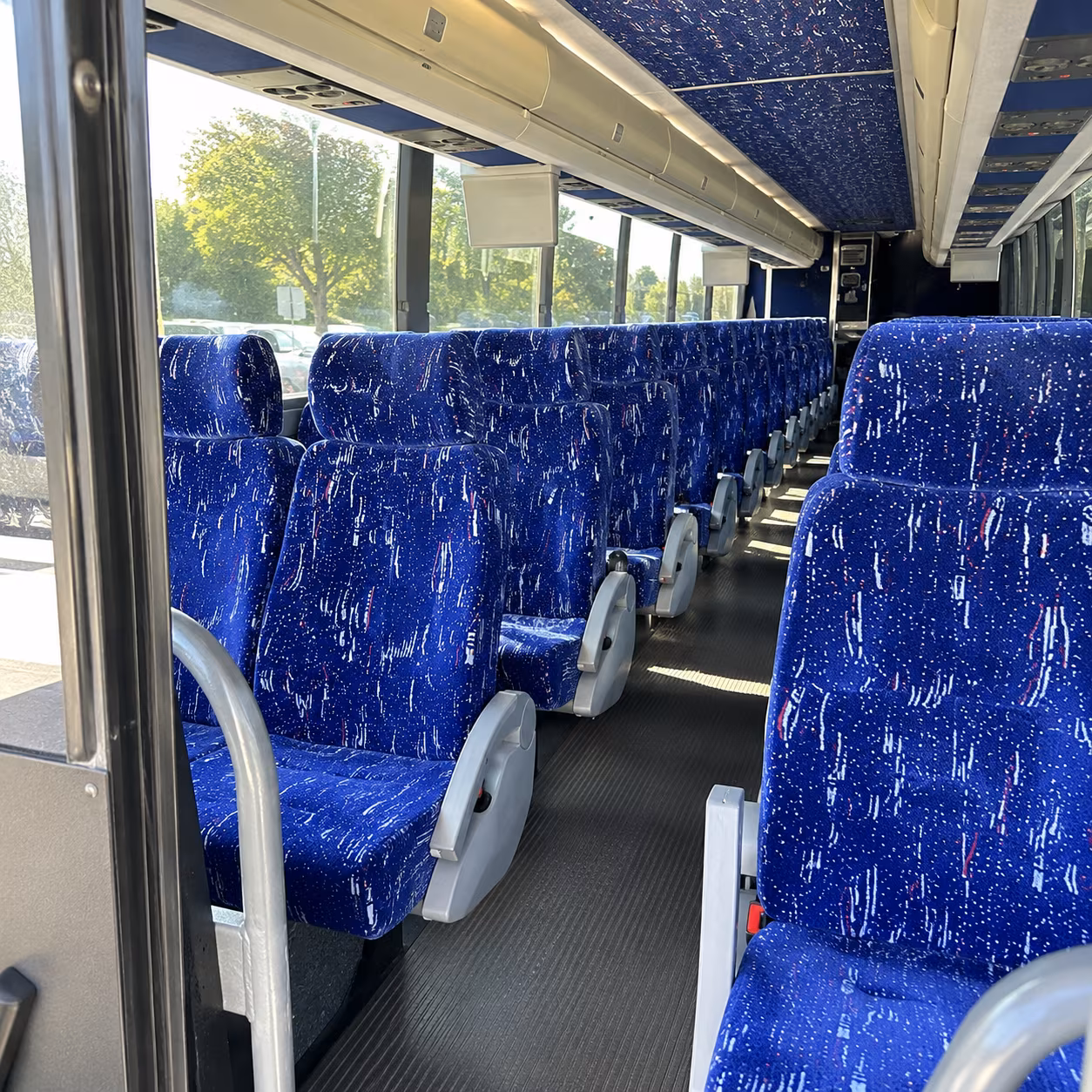 palmdale 50 passenger charter bus inside