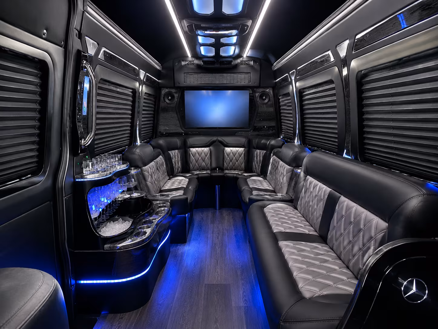 palmdale birthday party transportation onboard seating