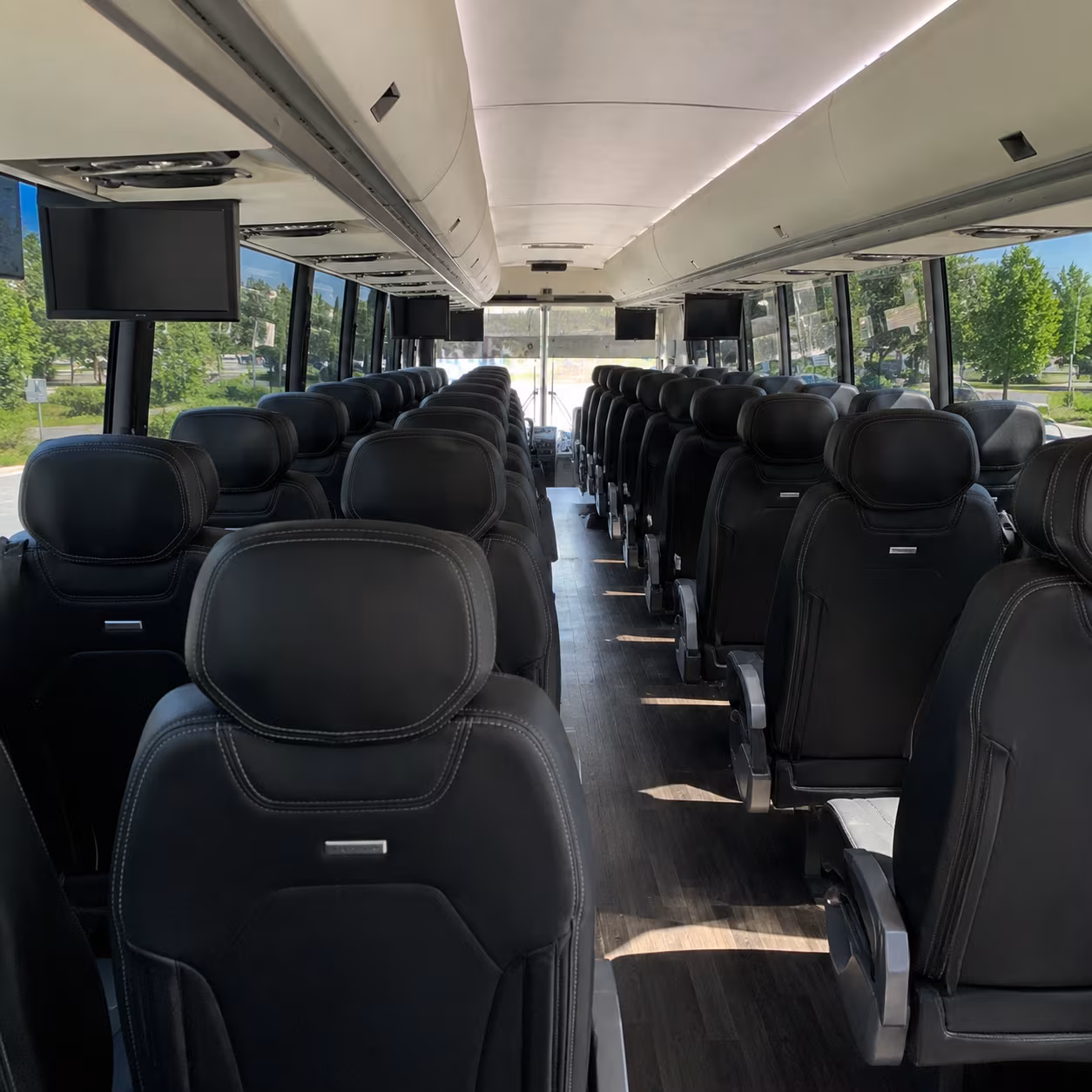 palmdale charter bus inside