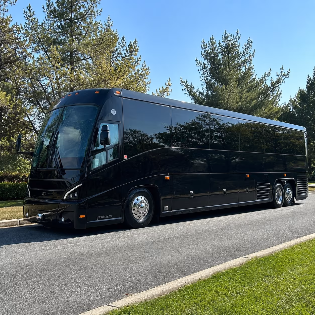 palmdale government military charter bus rental