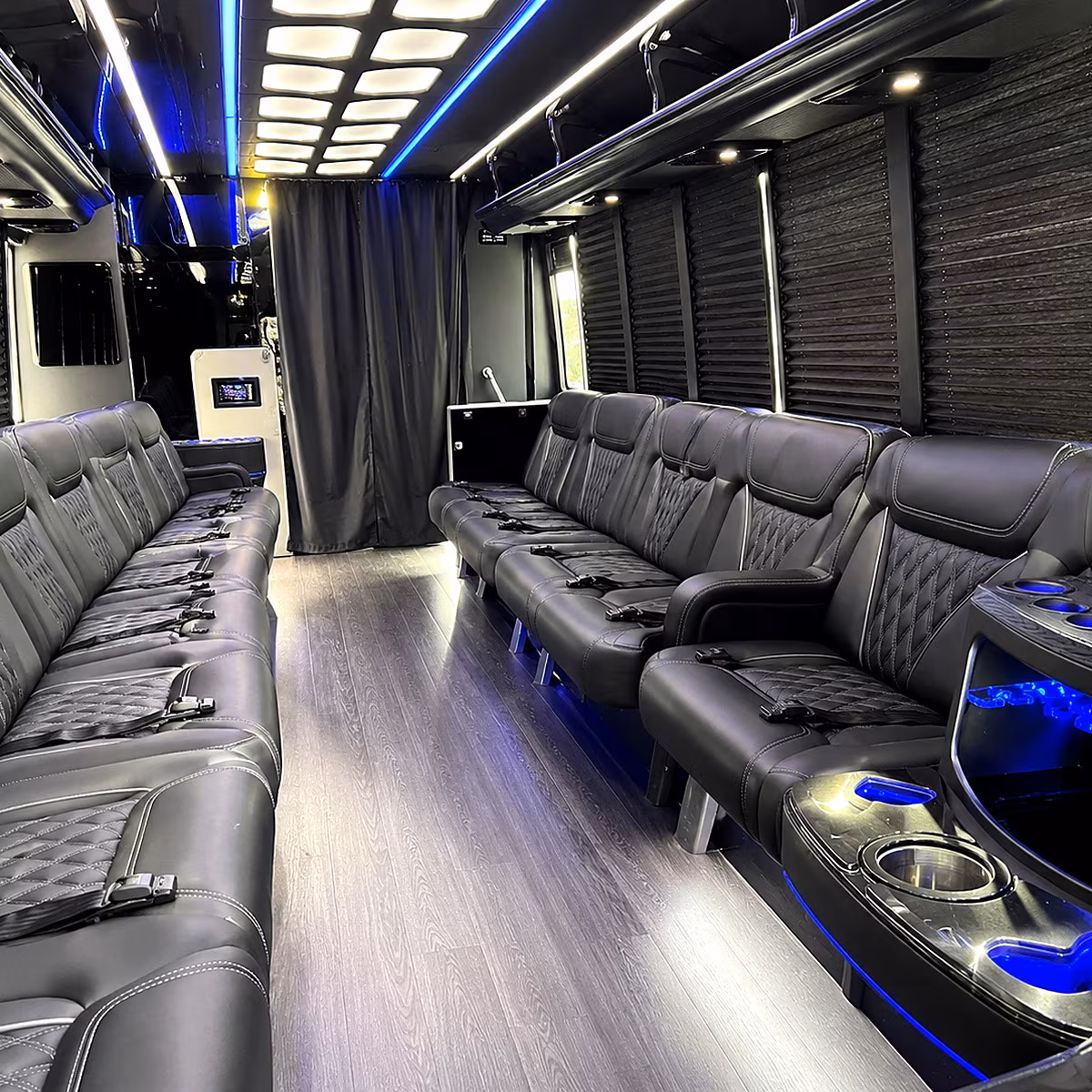 palmdale party bus interior